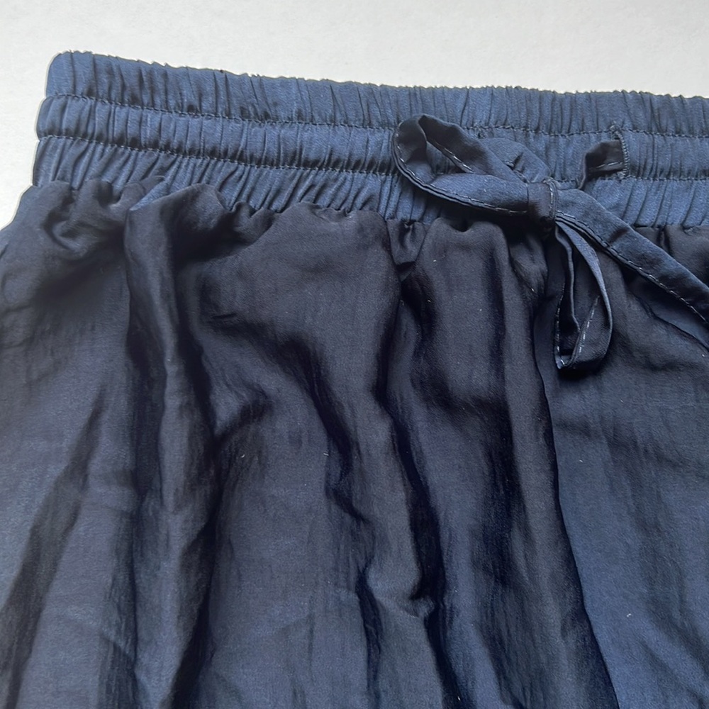 NWOT navy ruffle hem maxi skirt - Picture 2 of 7